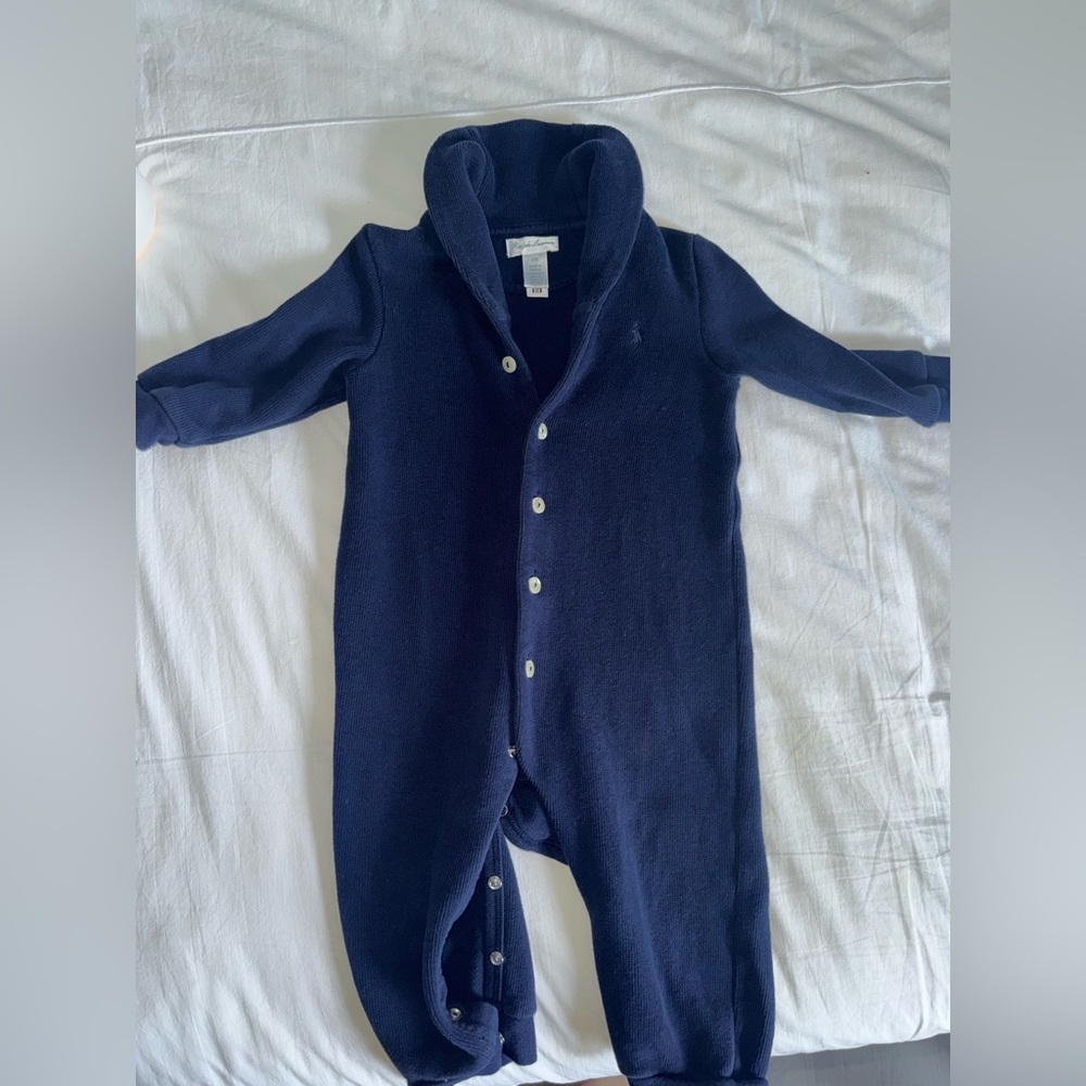 Ralph Lauren Dark Blue Kids Footie